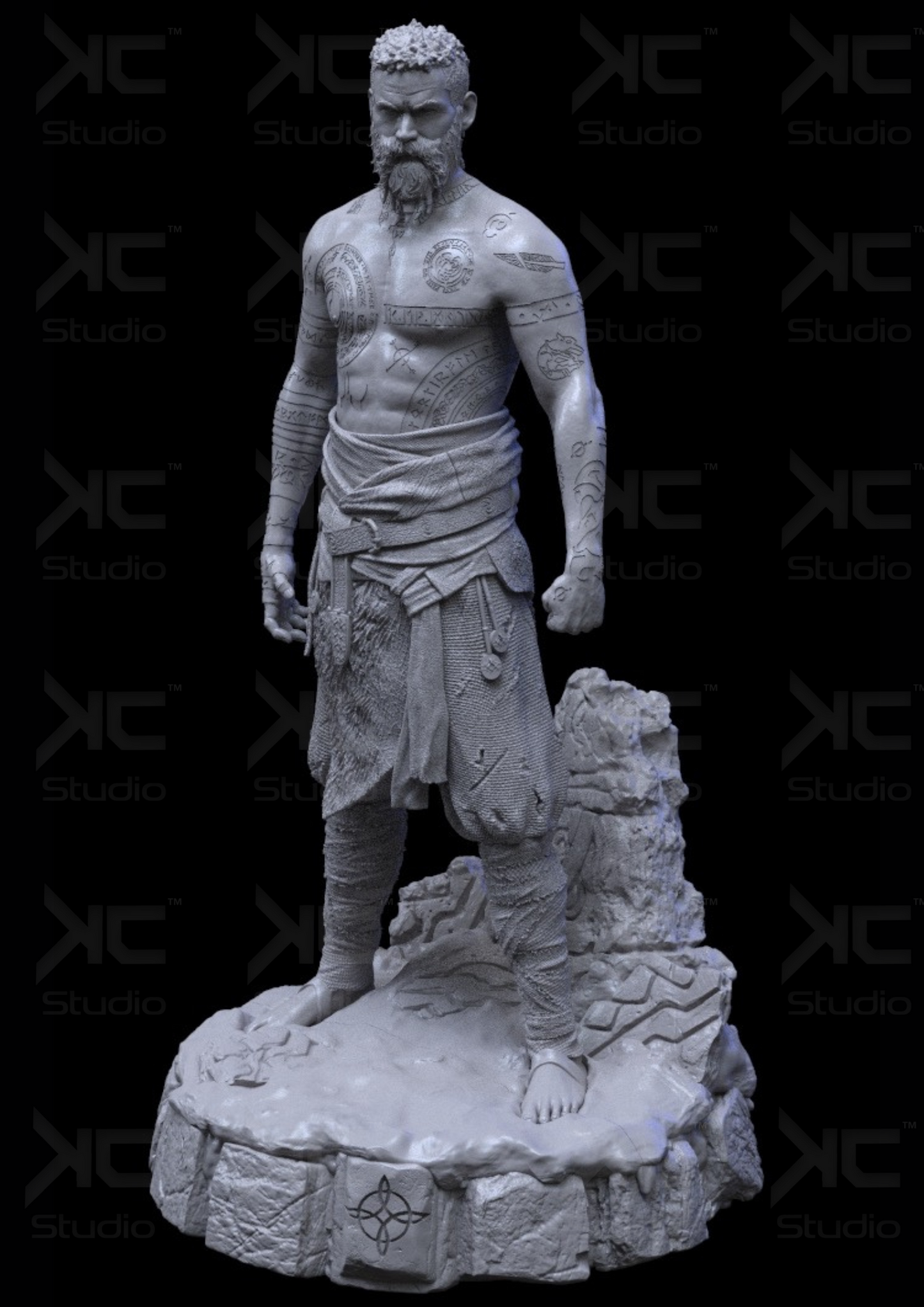 Baldur (God of War) - 3D Print Model Kit - 1:6 Scale - Fan Art
