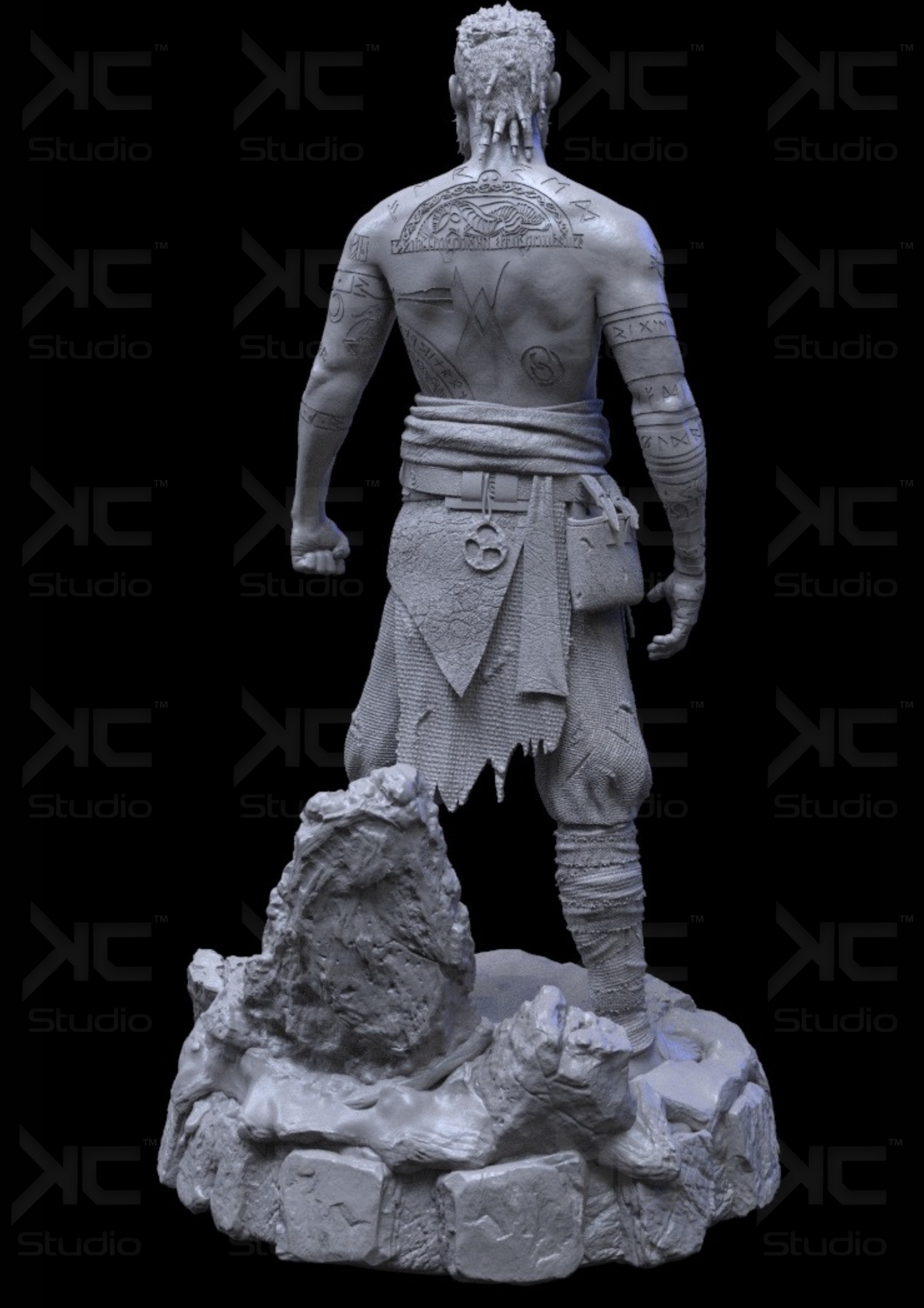 Baldur (God of War) - 3D Print Model Kit - 1:6 Scale - Fan Art
