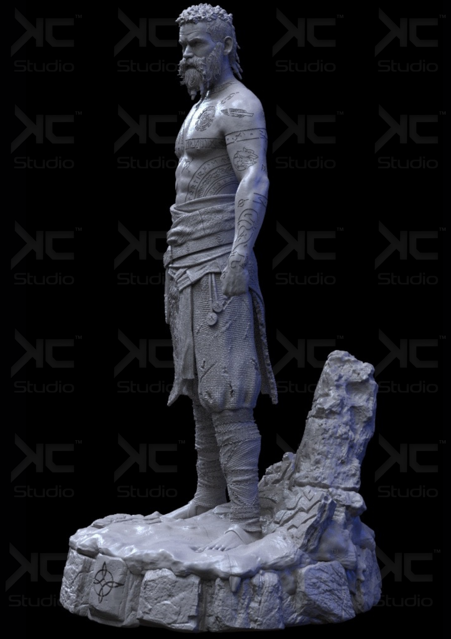Baldur (God of War) - 3D Print Model Kit - 1:6 Scale - Fan Art