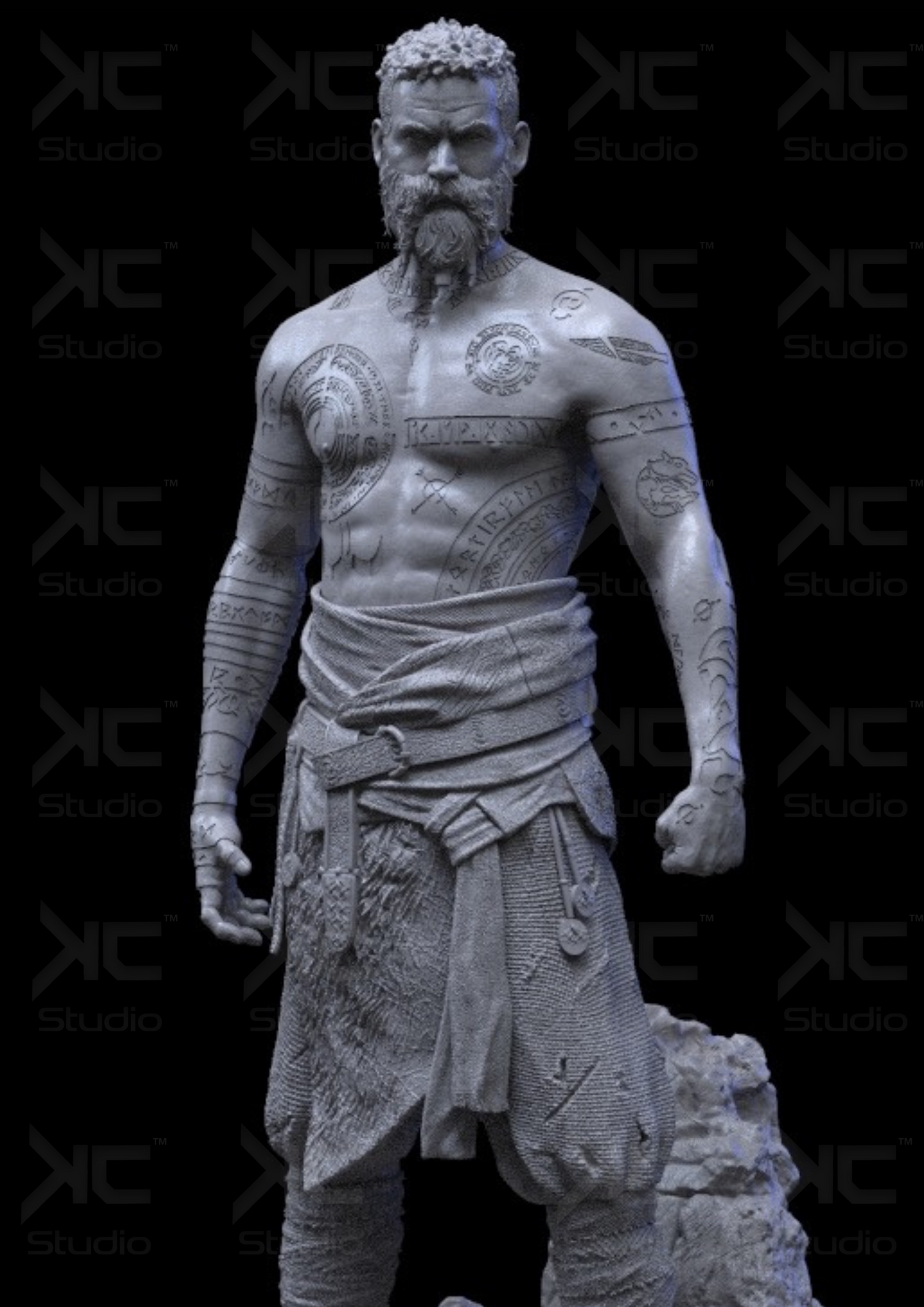 Baldur (God of War) - 3D Print Model Kit - 1:6 Scale - Fan Art