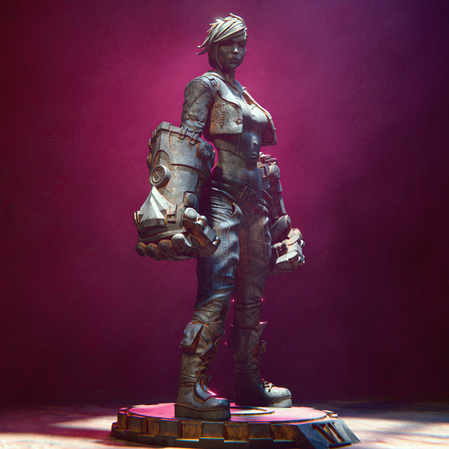 Arcane - Vi 3D Printed Statue Model Kit - Unpainted and Unassembled V2