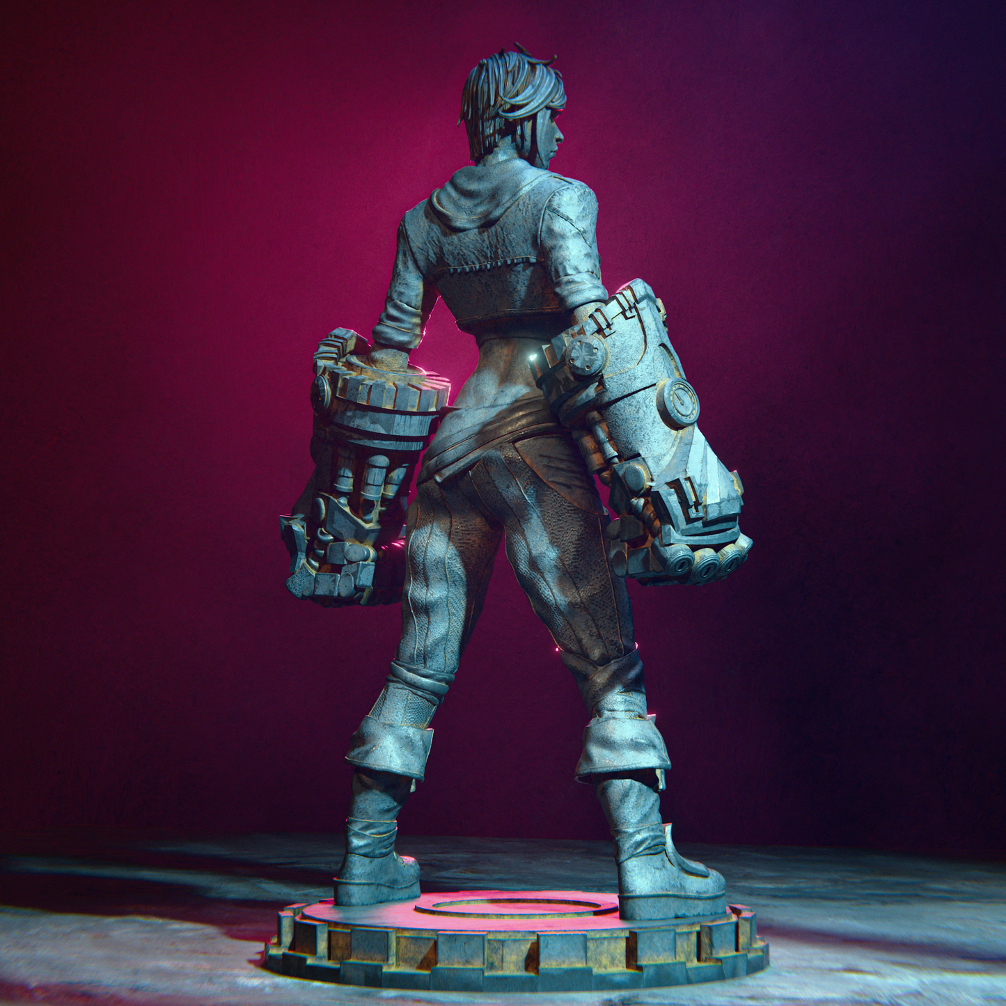 Arcane - Vi 3D Printed Statue Model Kit - Unpainted and Unassembled V2