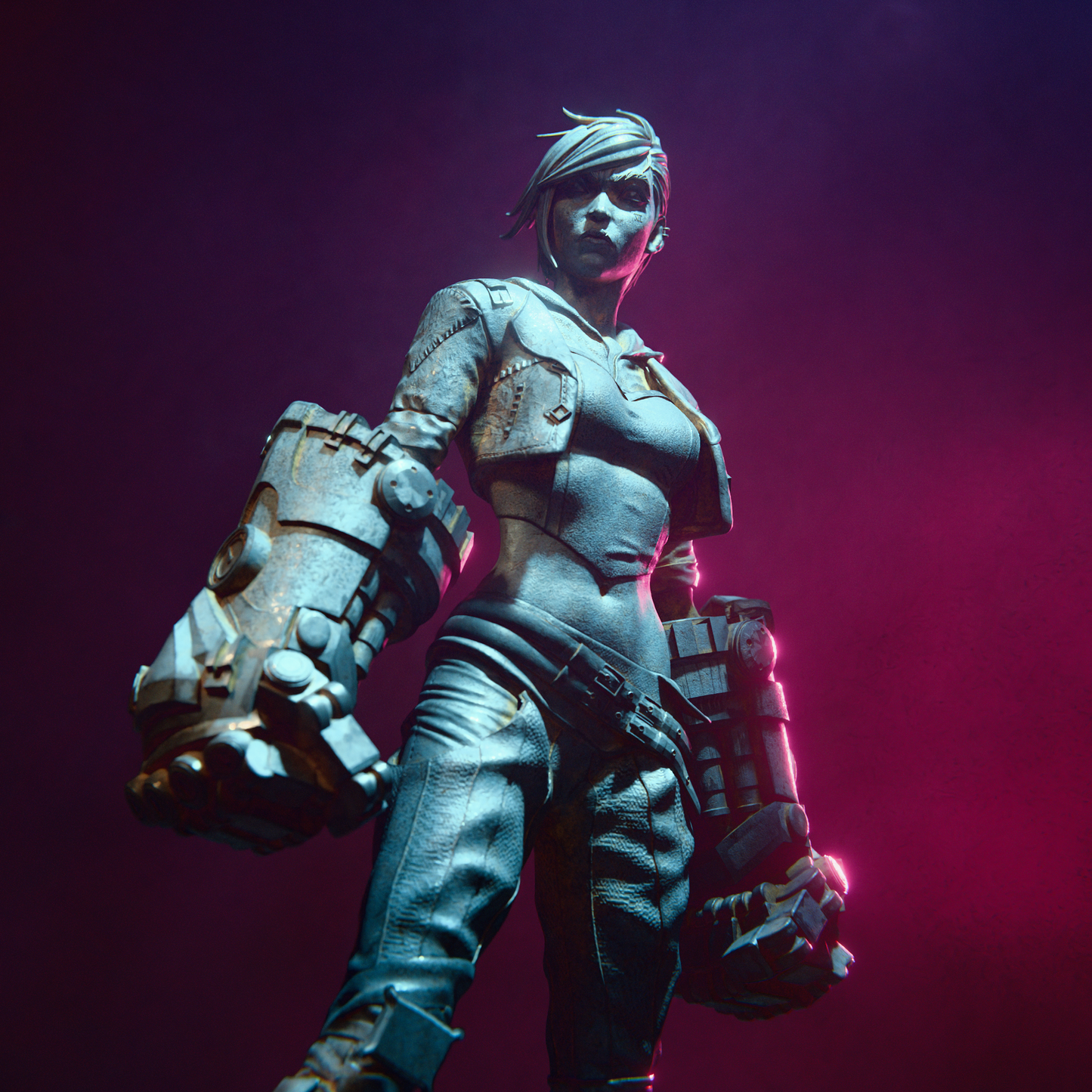 Arcane - Vi 3D Printed Statue Model Kit - Unpainted and Unassembled V2