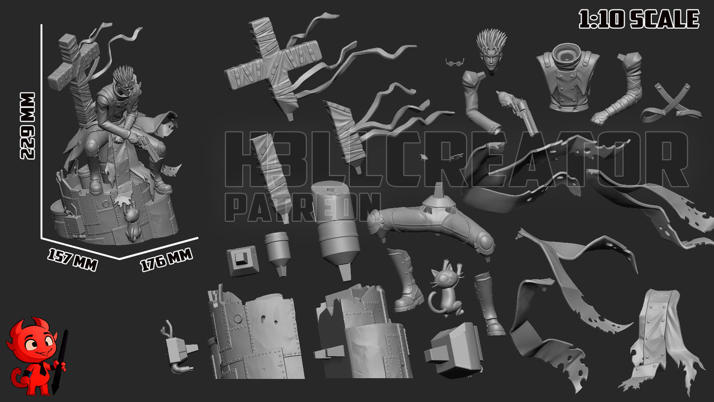 Vash the Stampede (Trigun) - 3D Printed Fan Art Model Kit