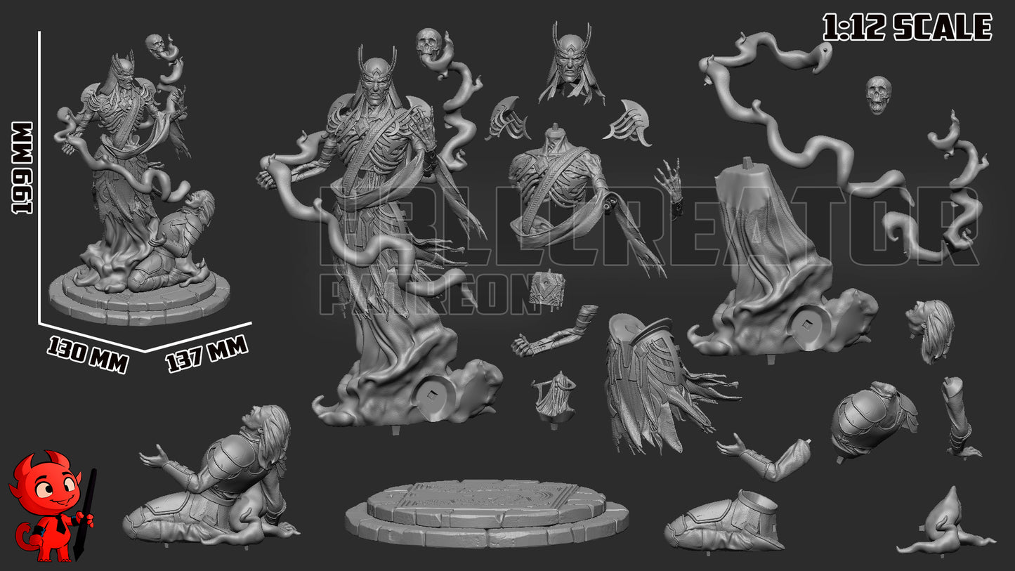 Vecna (Dungeons and Dragons)) 3d Printed Model Kit - 1:12