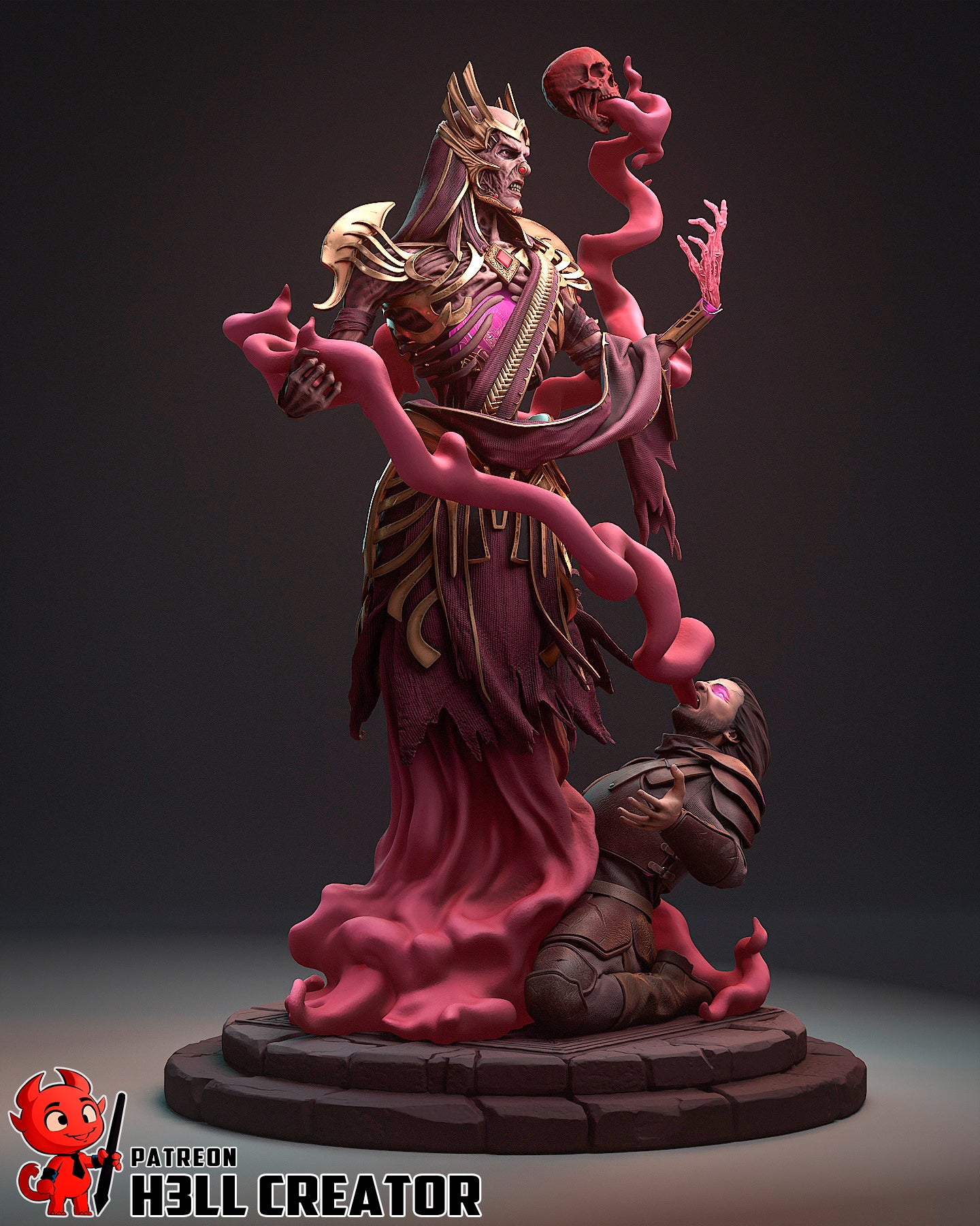 Vecna (Dungeons and Dragons)) 3d Printed Model Kit - 1:12