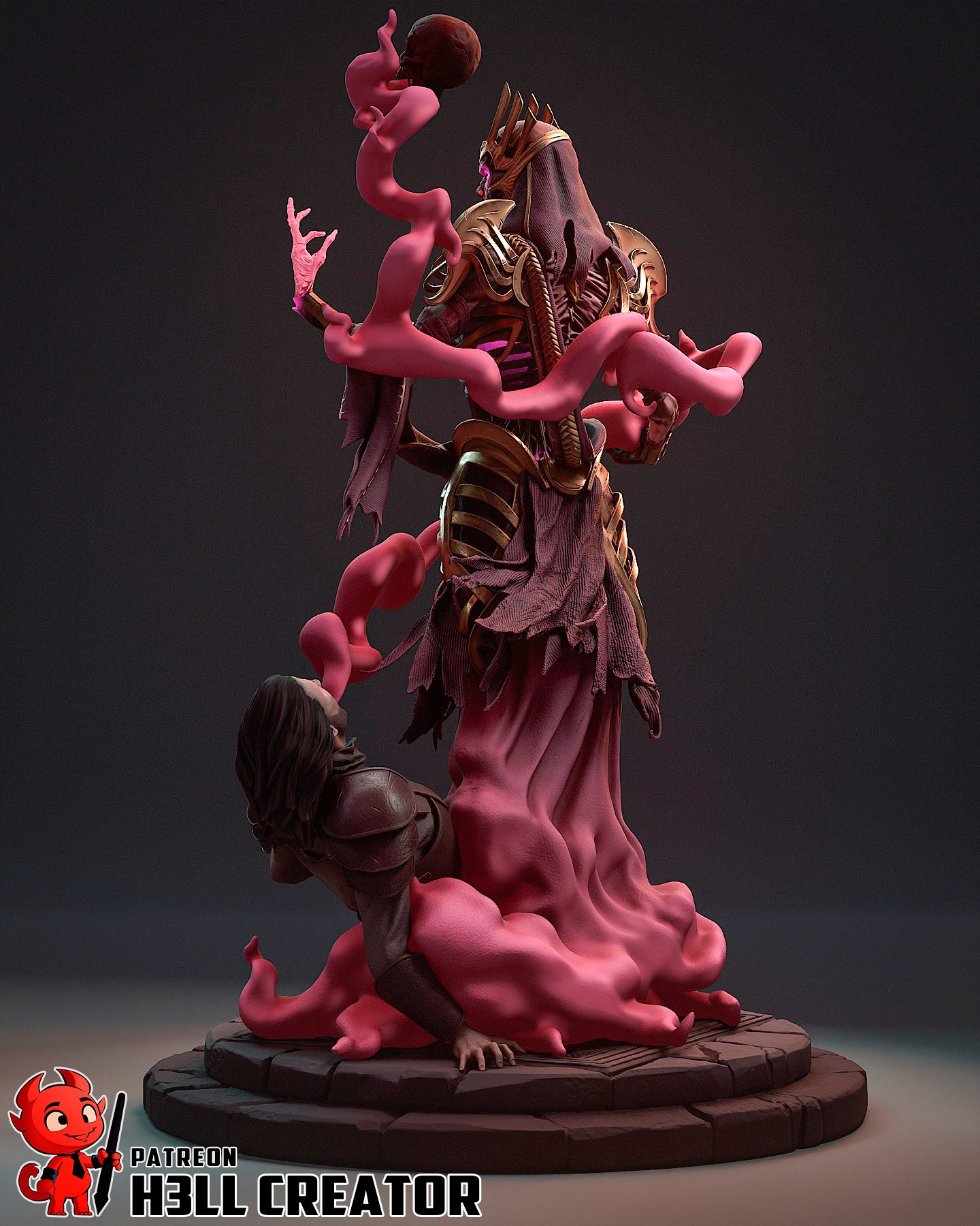 Vecna (Dungeons and Dragons)) 3d Printed Model Kit - 1:12