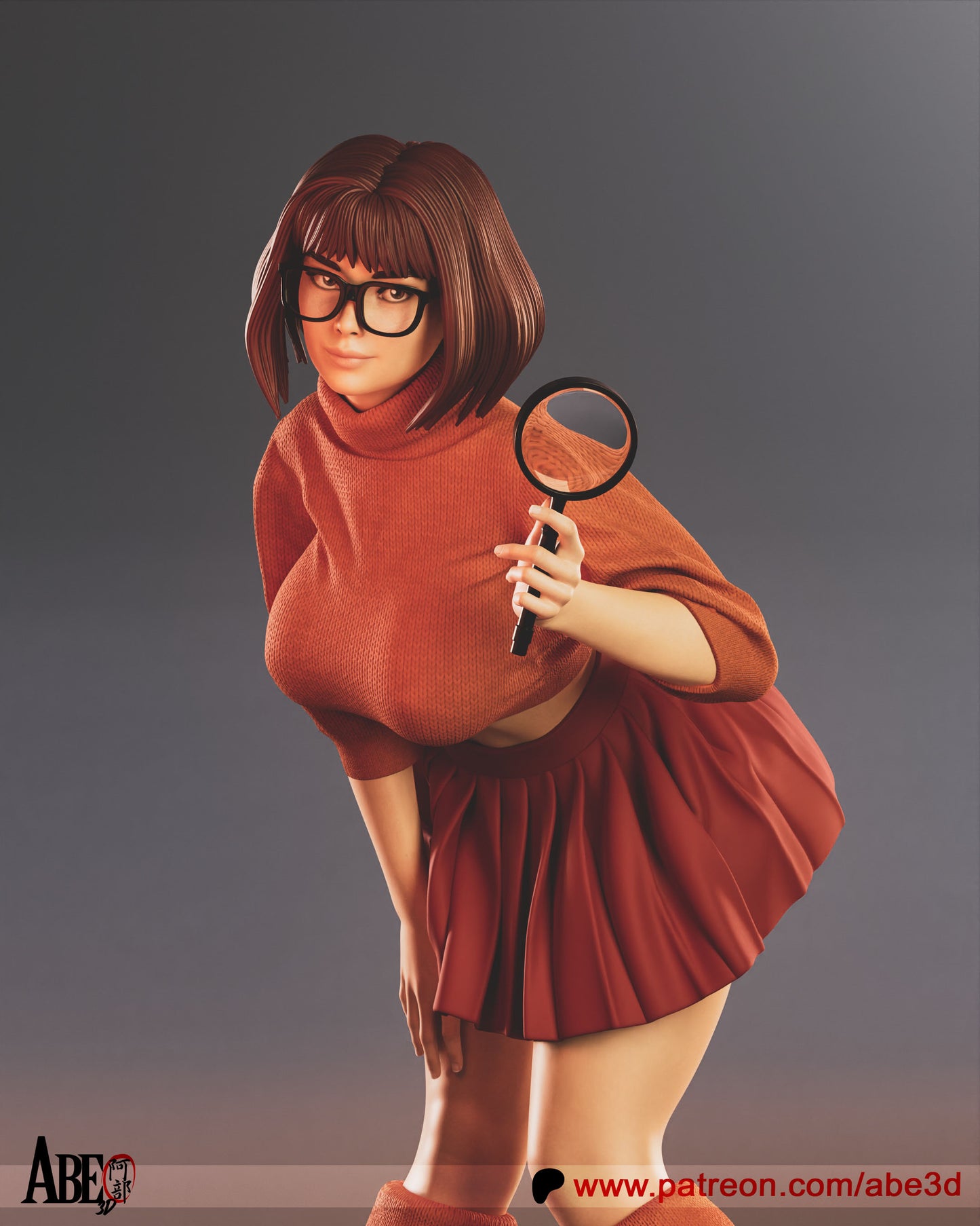 Velma (Scooby Doo) - 3D Model Statue Kit - 1:4 scale