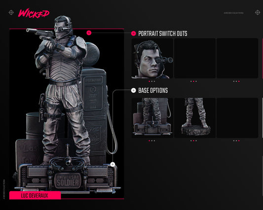 Luc Deveraux (Universal Soldier) Sculpt - Fan Art - 6 or 12 scale - 3D Print