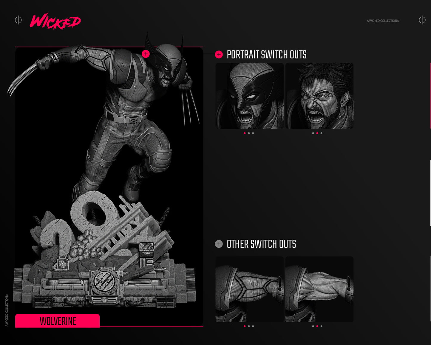 Wolverine (Statue) - Fan Art - 3D Print Kit (Wick3d)