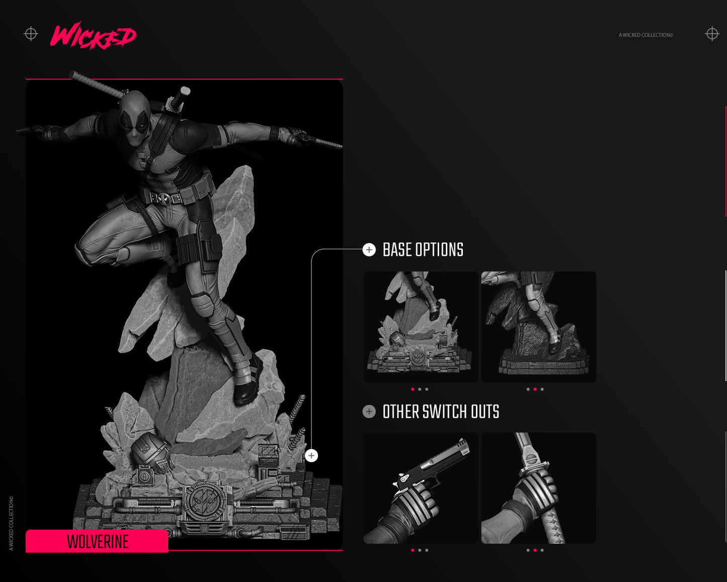 Deadpool (Statue) - Fan Art - 3D Print Kit (Wick3d)