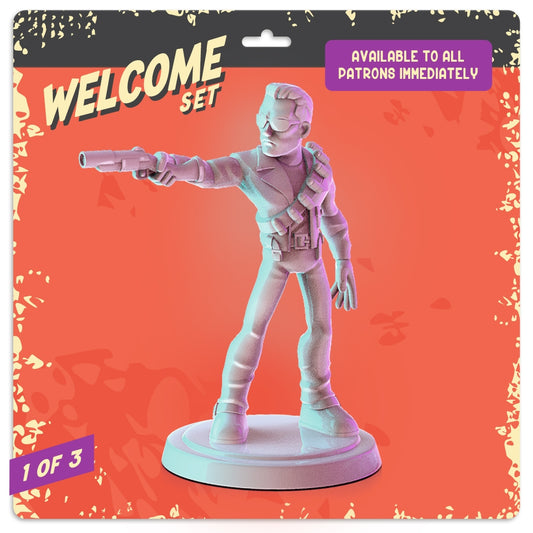 3D Printed Minis - Terminator2 3D Printed States Model Kit