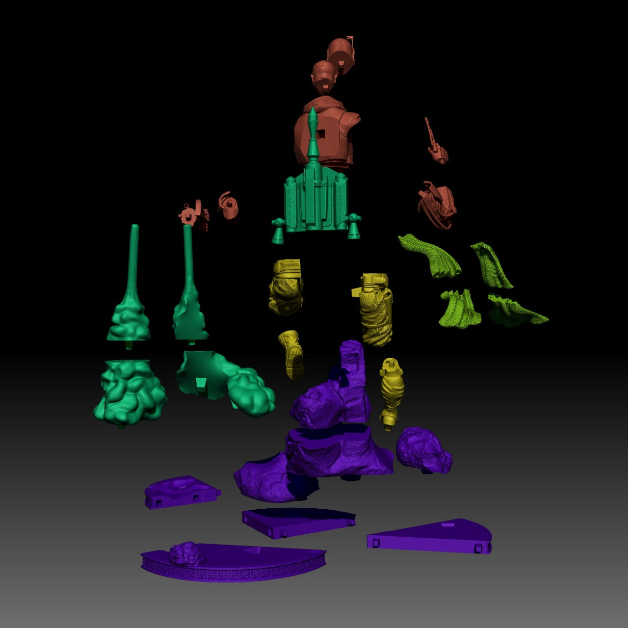 Bobba Fett Sculpture (Fan Art) - 1:6 Scale (300mm) - 3D Printed