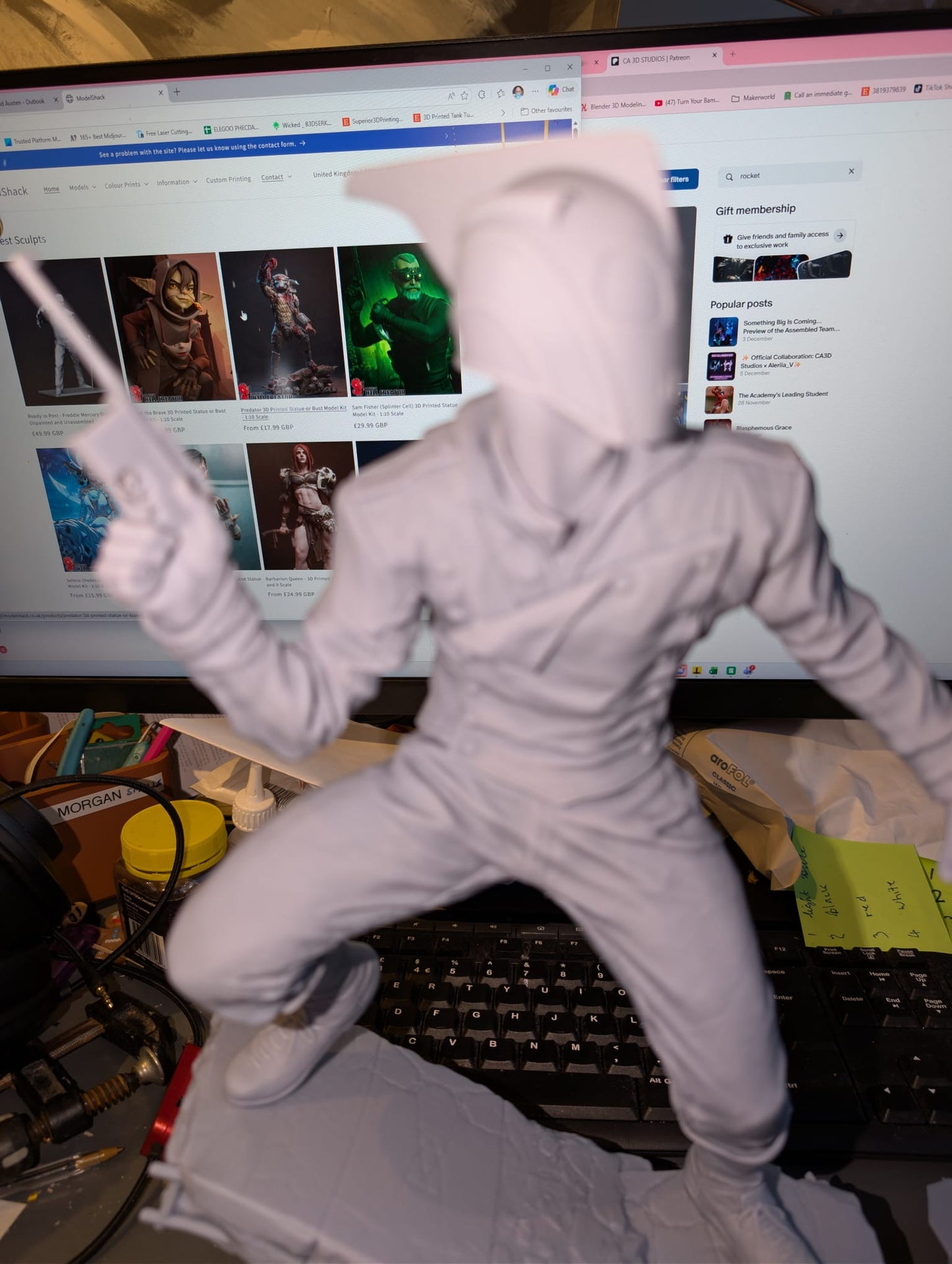 Ready to Post - The Rocketeer 6 Scale - Unpainted and Unassembled