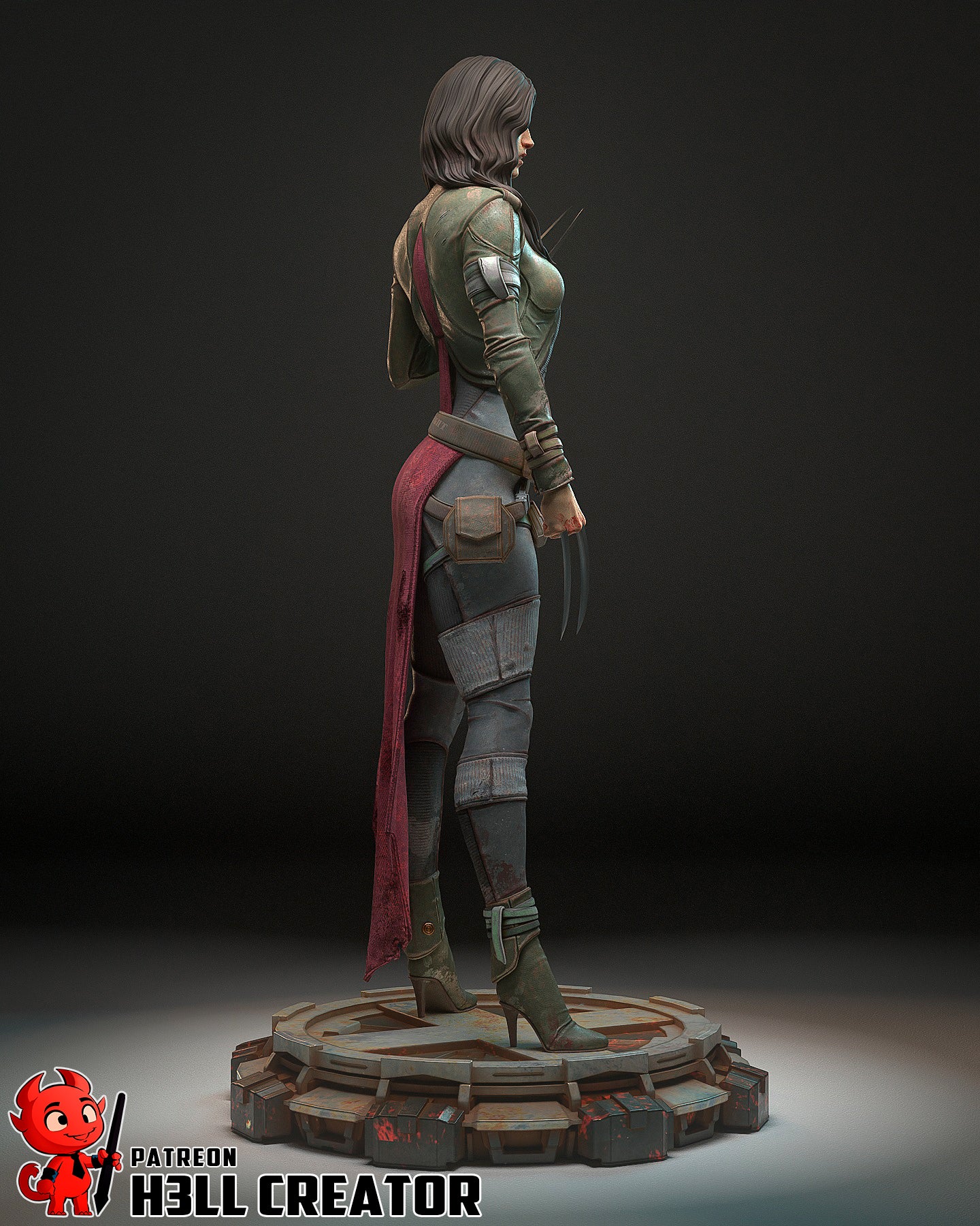 X-23 (X-Men) 3d Printed Model Kit - 12 scale
