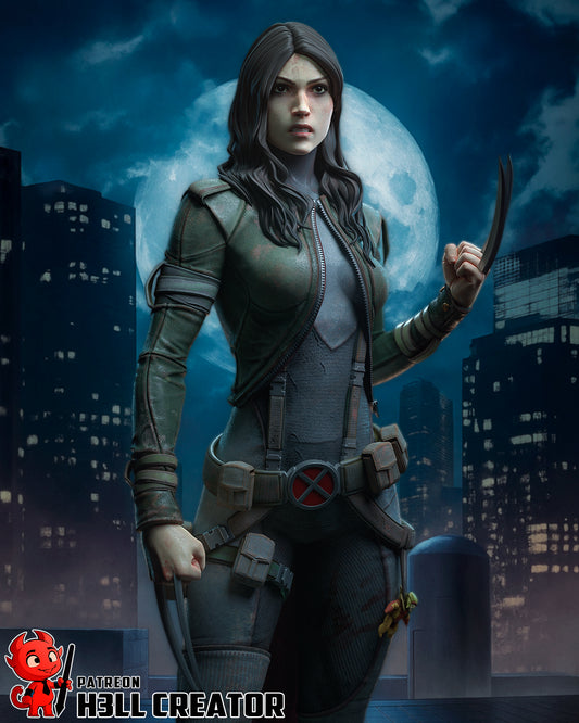 X-23 (X-Men) 3d Printed Model Kit - 12 scale