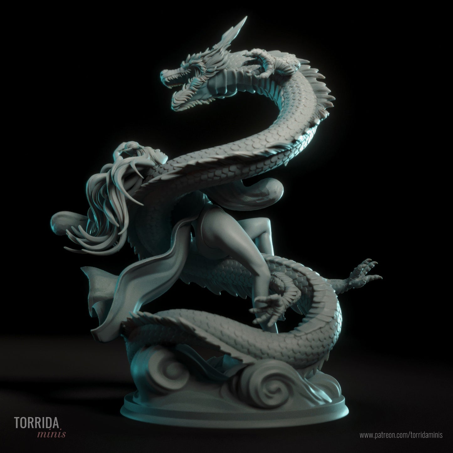 Yahui and the Dragon - 3D Model Kit