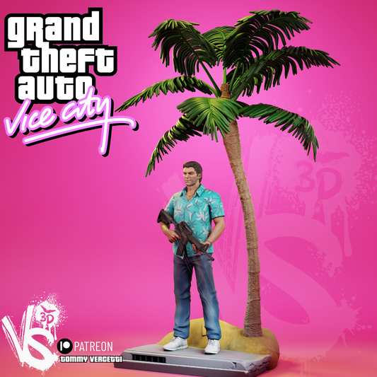 Tommy Vercetti (GTA Vice City) - 3D Print Model Kit - Fan Art