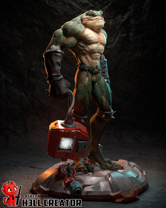 Zitz (Battletoads) - 3D Printed Fan Art Model Kit