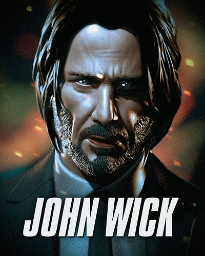 John Wick Bust (Fan Art) 222mm or 162mm - 3D Print