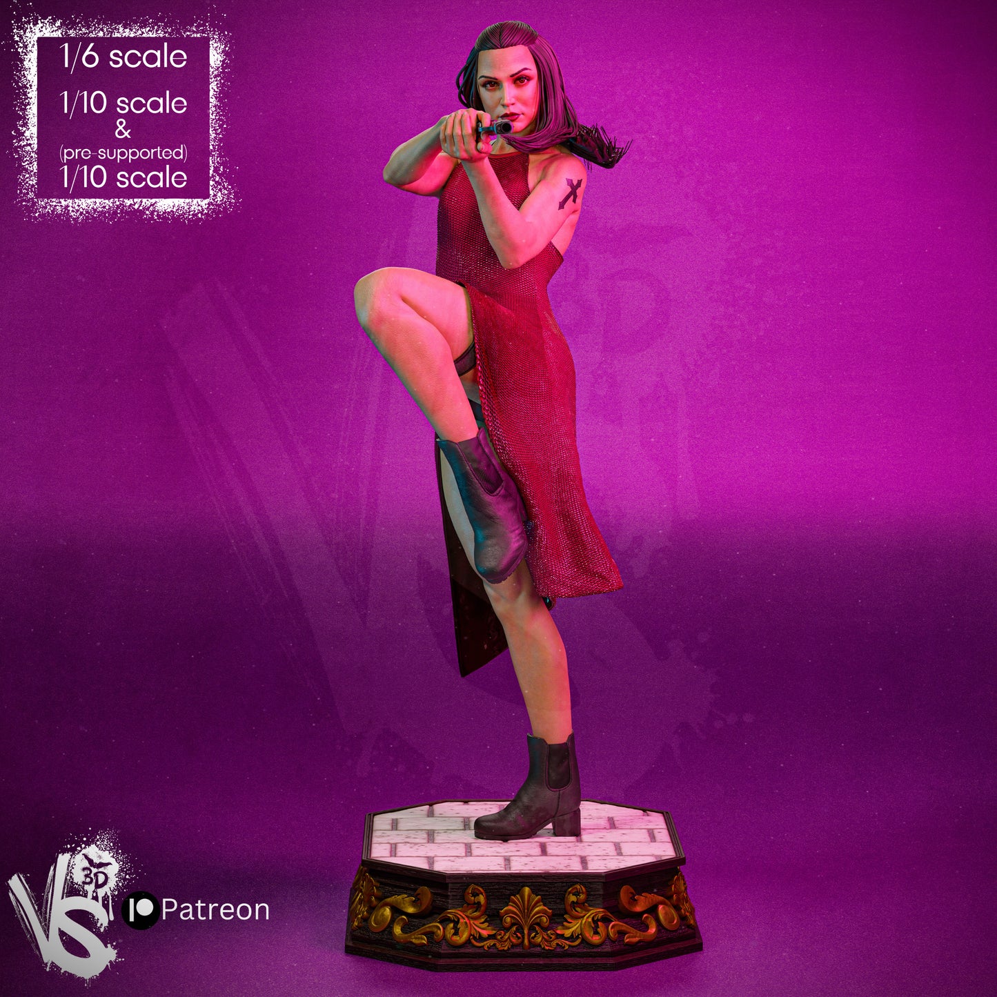 Ballerina (John Wick) - Fan Art - 3D Print Kit - 1:10 Scale