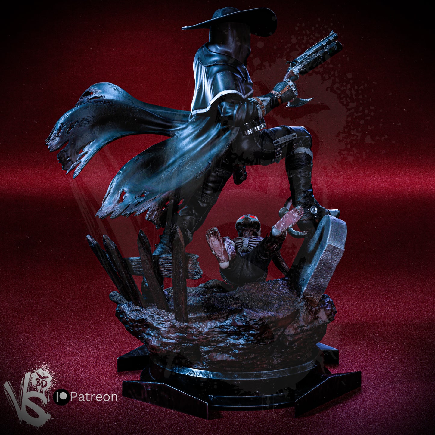 Jericho Cross (Darkwatch) - Fan Art - 3D Print Kit - 1:10