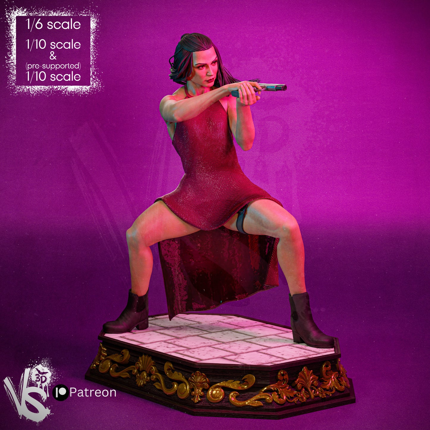 Ballerina (John Wick) - Fan Art - 3D Print Kit - 1:10 Scale