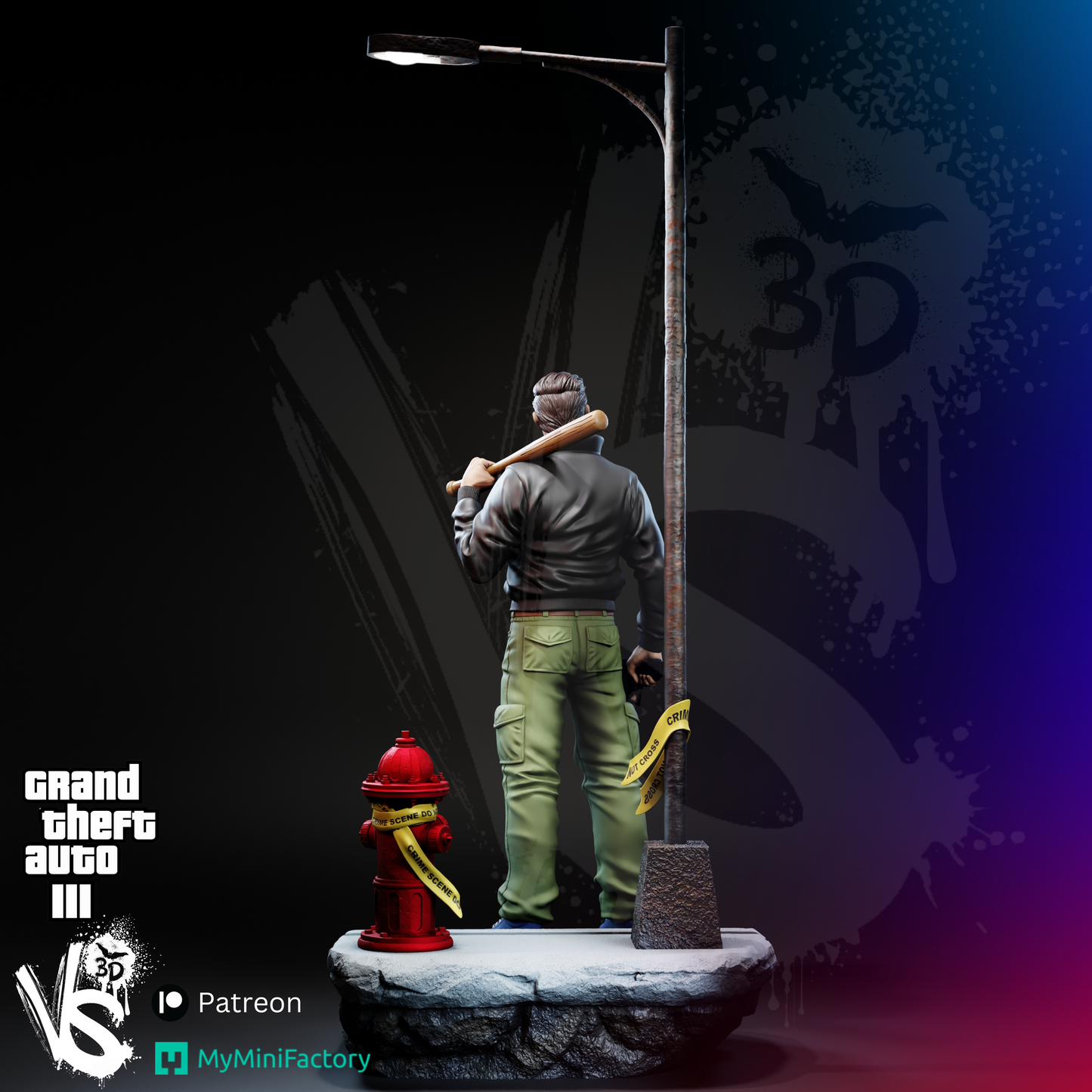 Claude Speed (GTA III) - 3D Print Kit - Fan Art