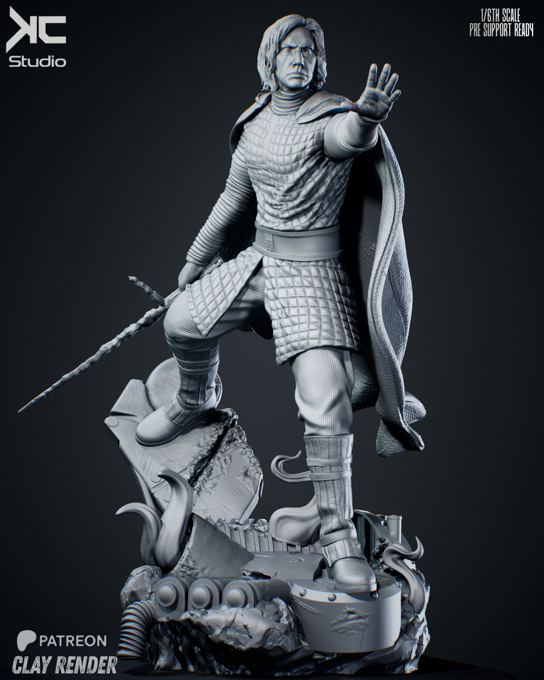 Kylo Ren - 3D Printed Statue Model Kit