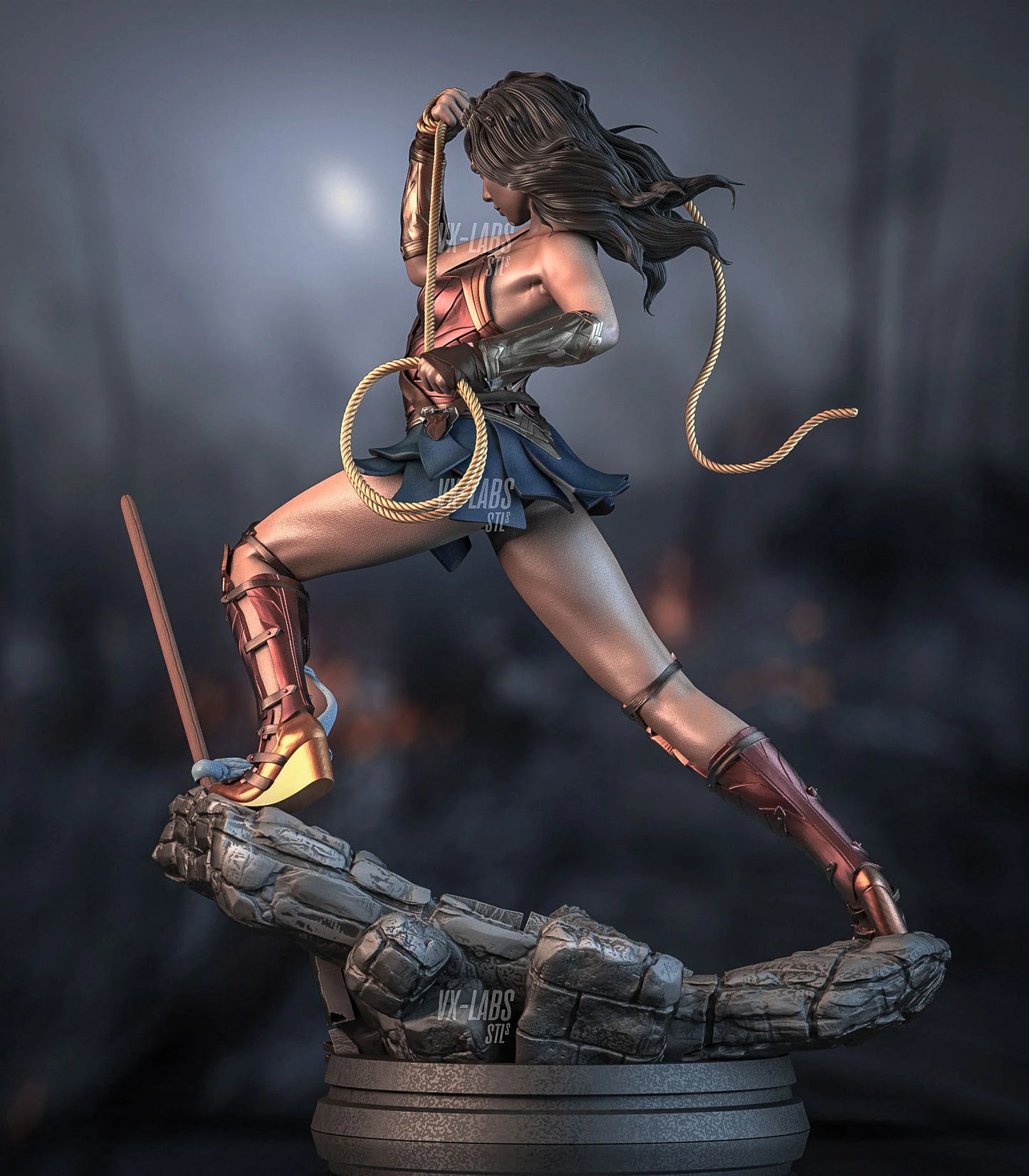 Wonder Woman - various scales- 3D Printed model kit