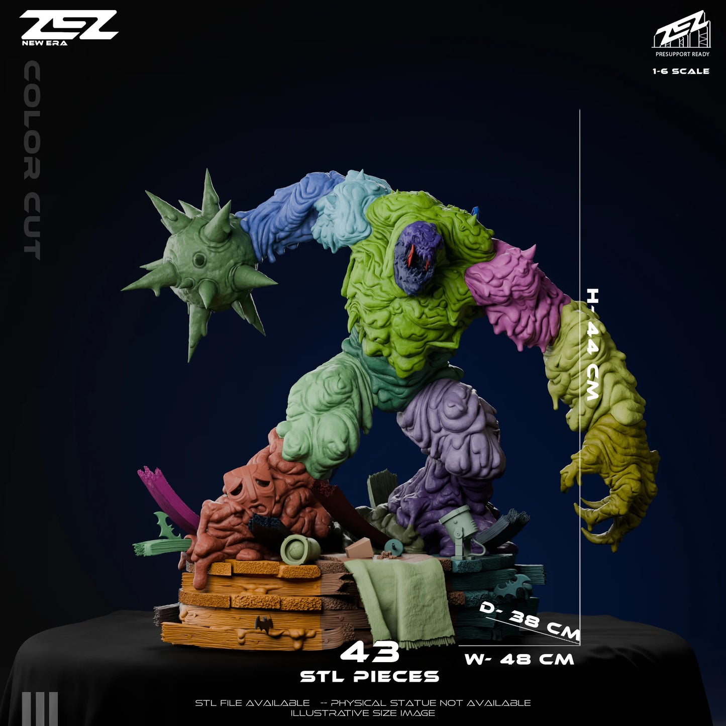 Clayface (ZEZ) - 3D Printed Fan Art Model Kit