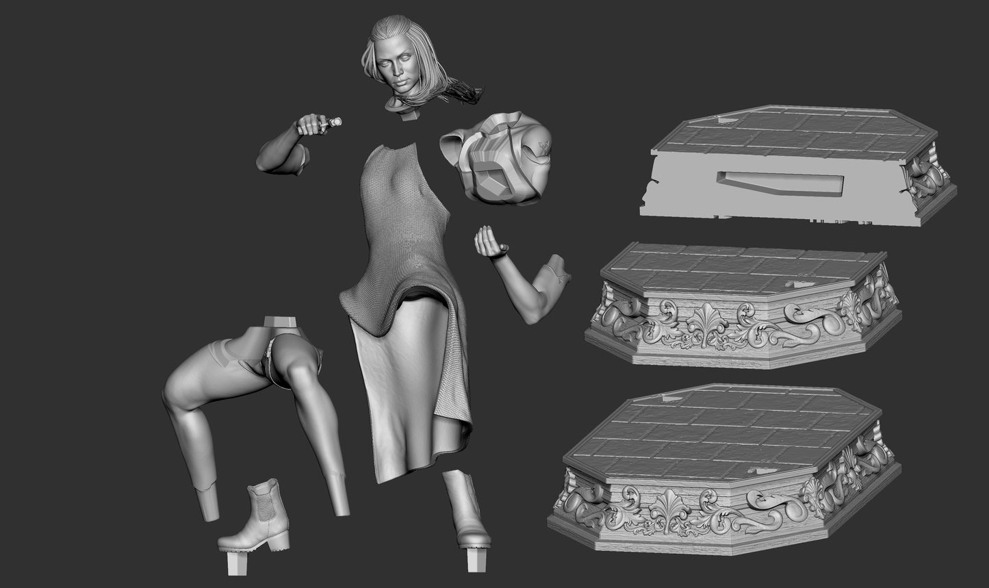 Ballerina (John Wick) - Fan Art - 3D Print Kit - 1:10 Scale