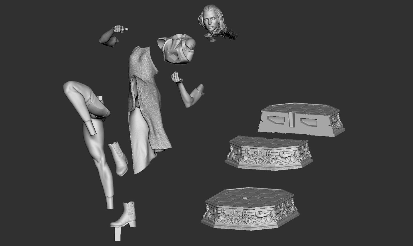 Ballerina (John Wick) - Fan Art - 3D Print Kit - 1:10 Scale