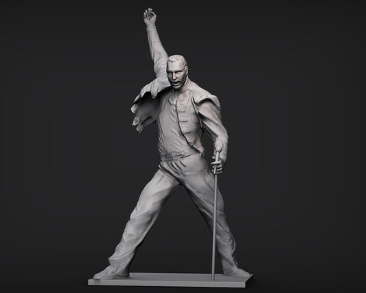Freddie Mercury 3D Printed Model Kit - 9 inches - Fan Art