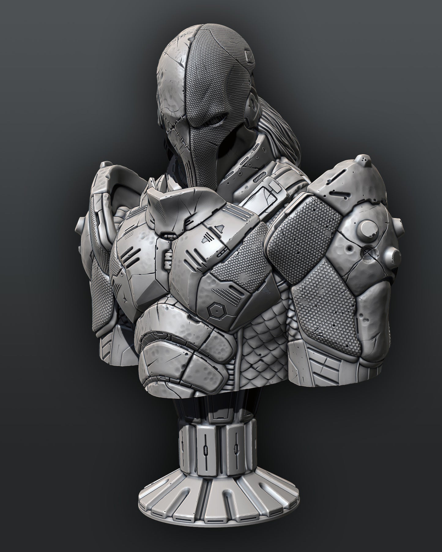 Death Stroke Bust 3D Printed