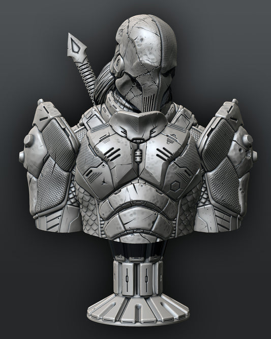 Death Stroke Bust 3D Printed