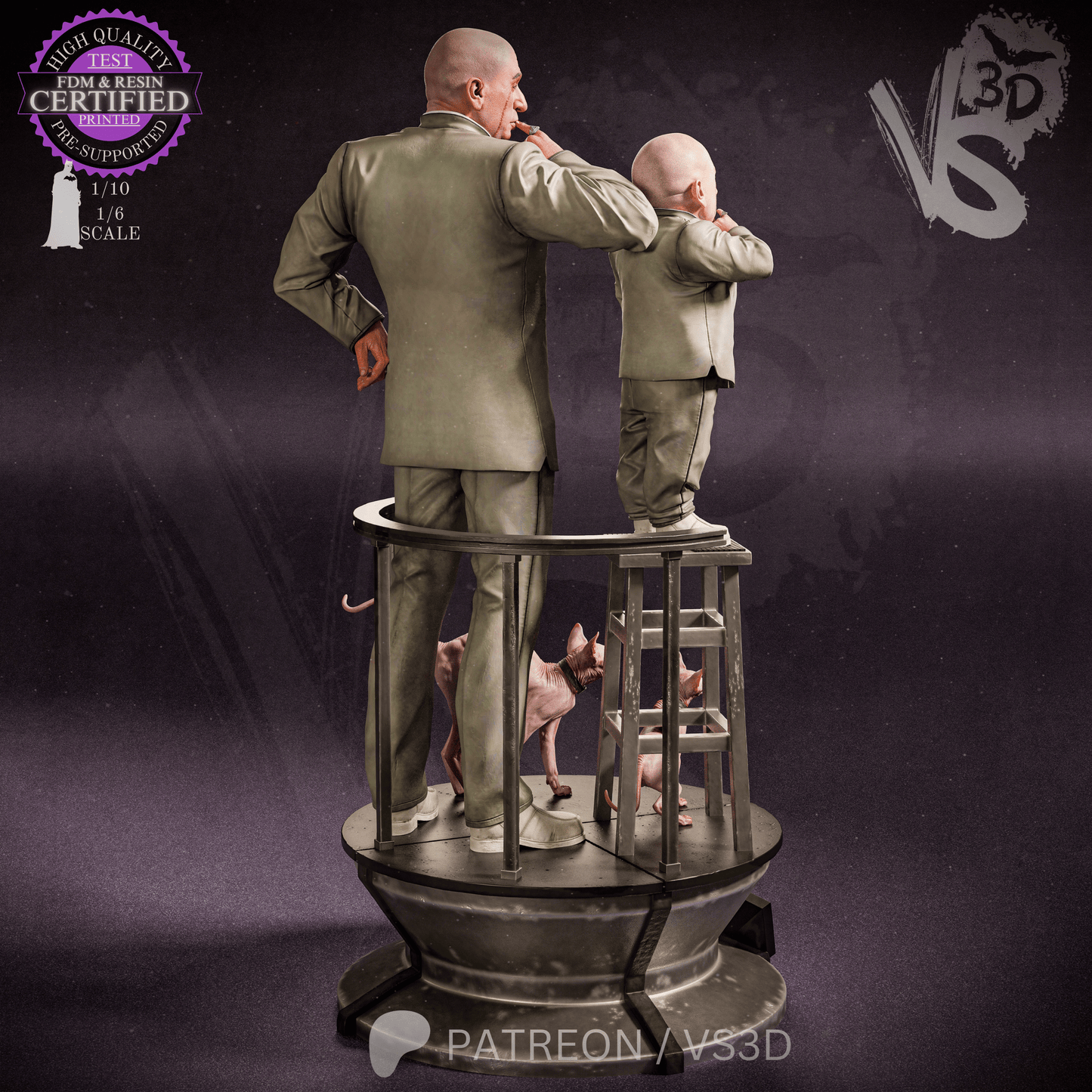 Dr. Evil (Austin Powers) - 3d Printed Model Kit