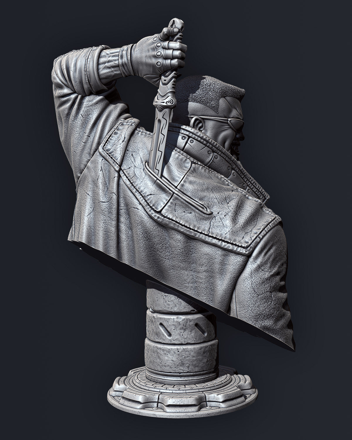 Blade Bust (Fan Art) 215mm or 121mm - 3D Print