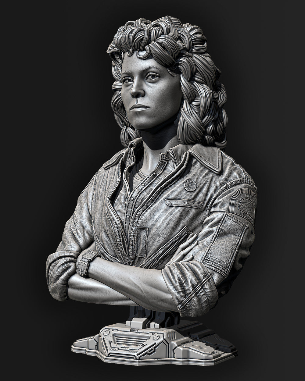 Ellen Ripley (Alien) Bust - 118mm to 236mm 3D Print (Fan Art)
