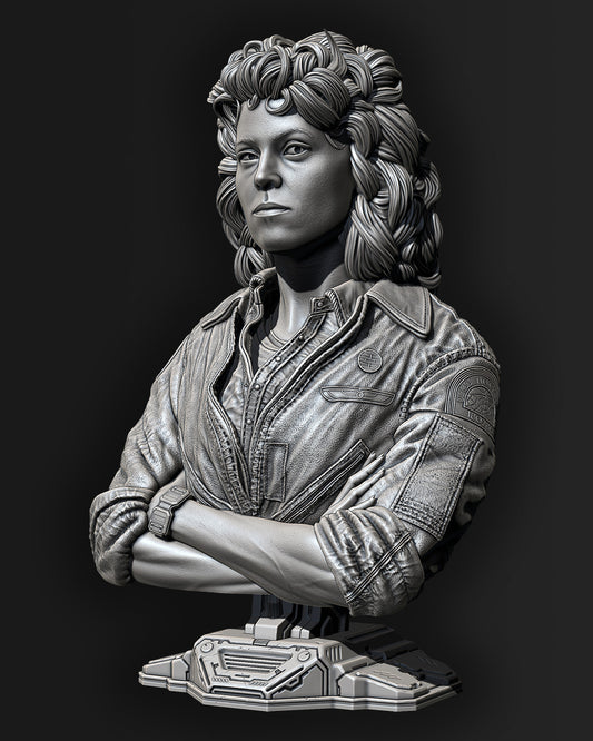 Ellen Ripley (Alien) Bust - 118mm to 236mm 3D Print (Fan Art)
