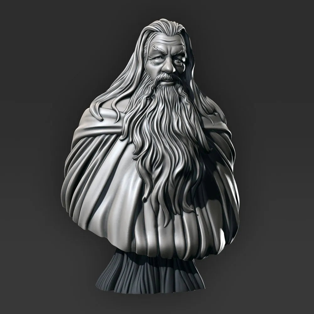 Gandalf Bust - Harry Potter - 4inches in height - Unpainted