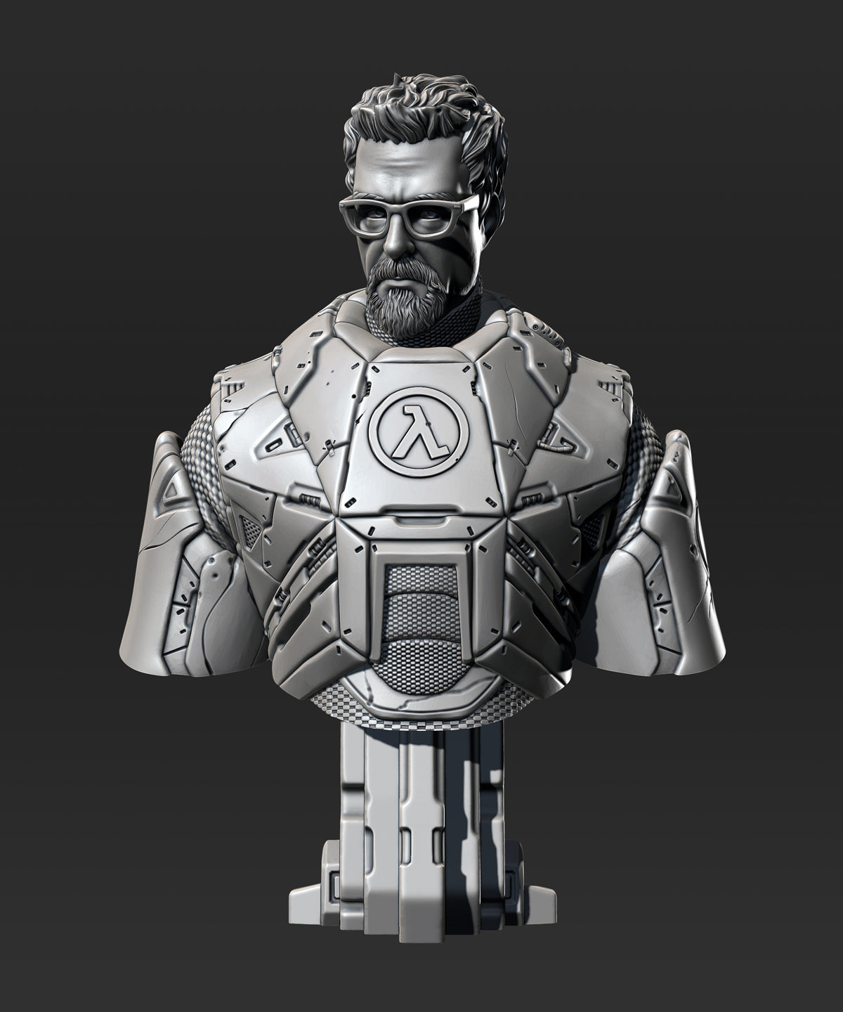 Gordon Freeman - 3D Printed Bust