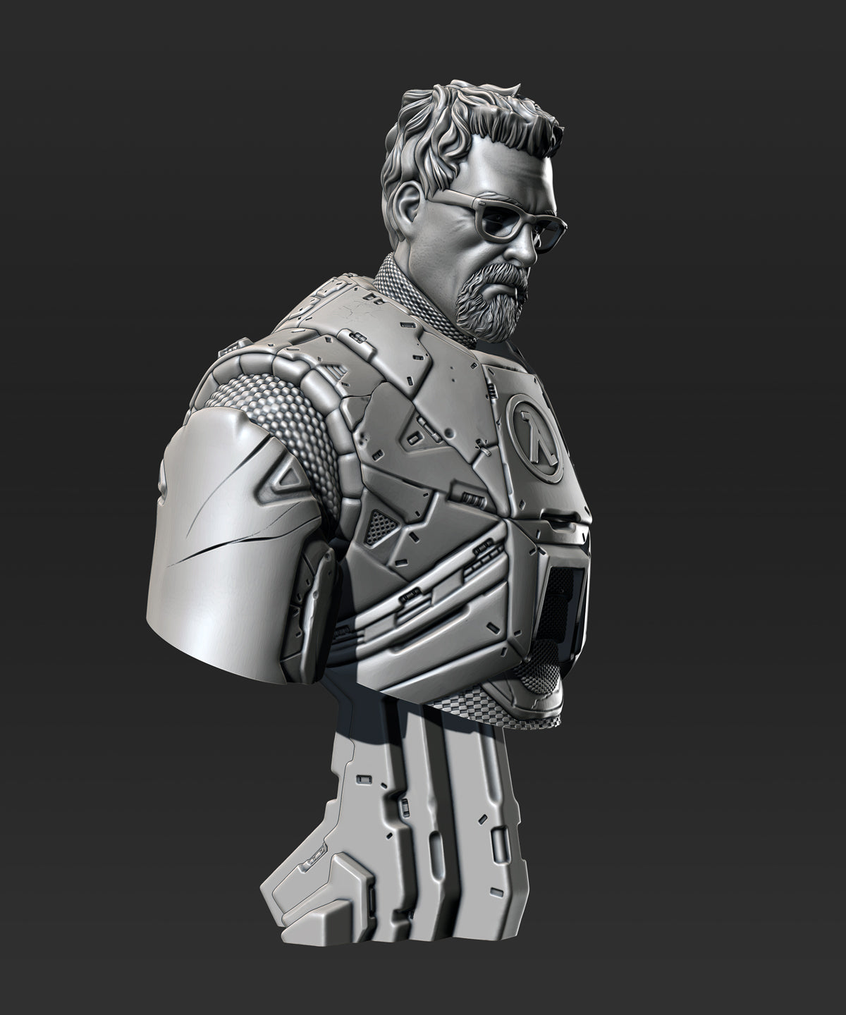 Gordon Freeman - 3D Printed Bust