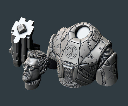 Gordon Freeman - 3D Printed Bust