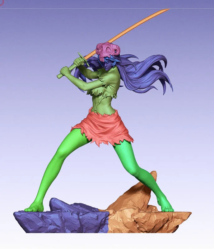 Nelliel (Bleach) - Fan Art - 3D Print Model Kit - 1:6