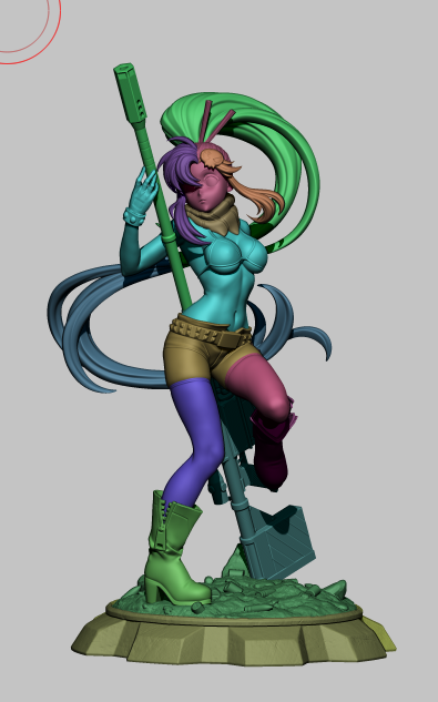 Yoko Littner (Gurren Lagann) - 3D Printed Model Kit - 1:6 scale