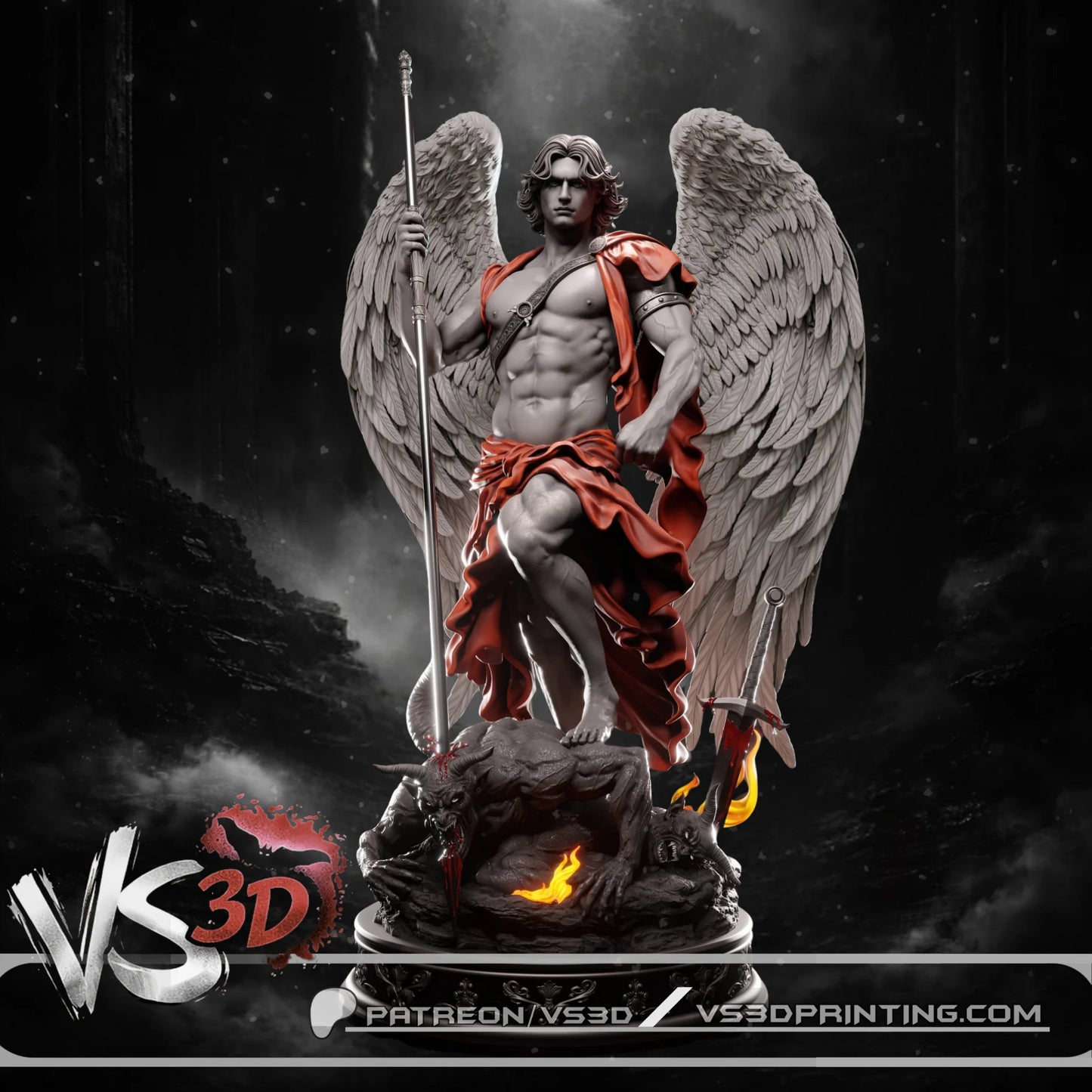 Saint Michael Archangel - 3D Printed Statue