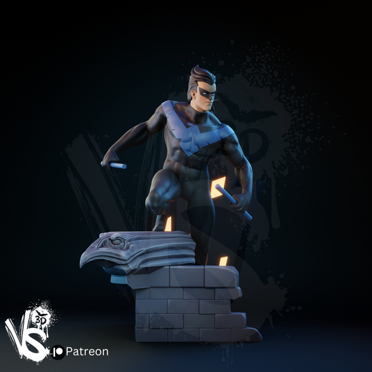 Nightwing (TAS) - Unpainted and Unassembled 3D Print Kit