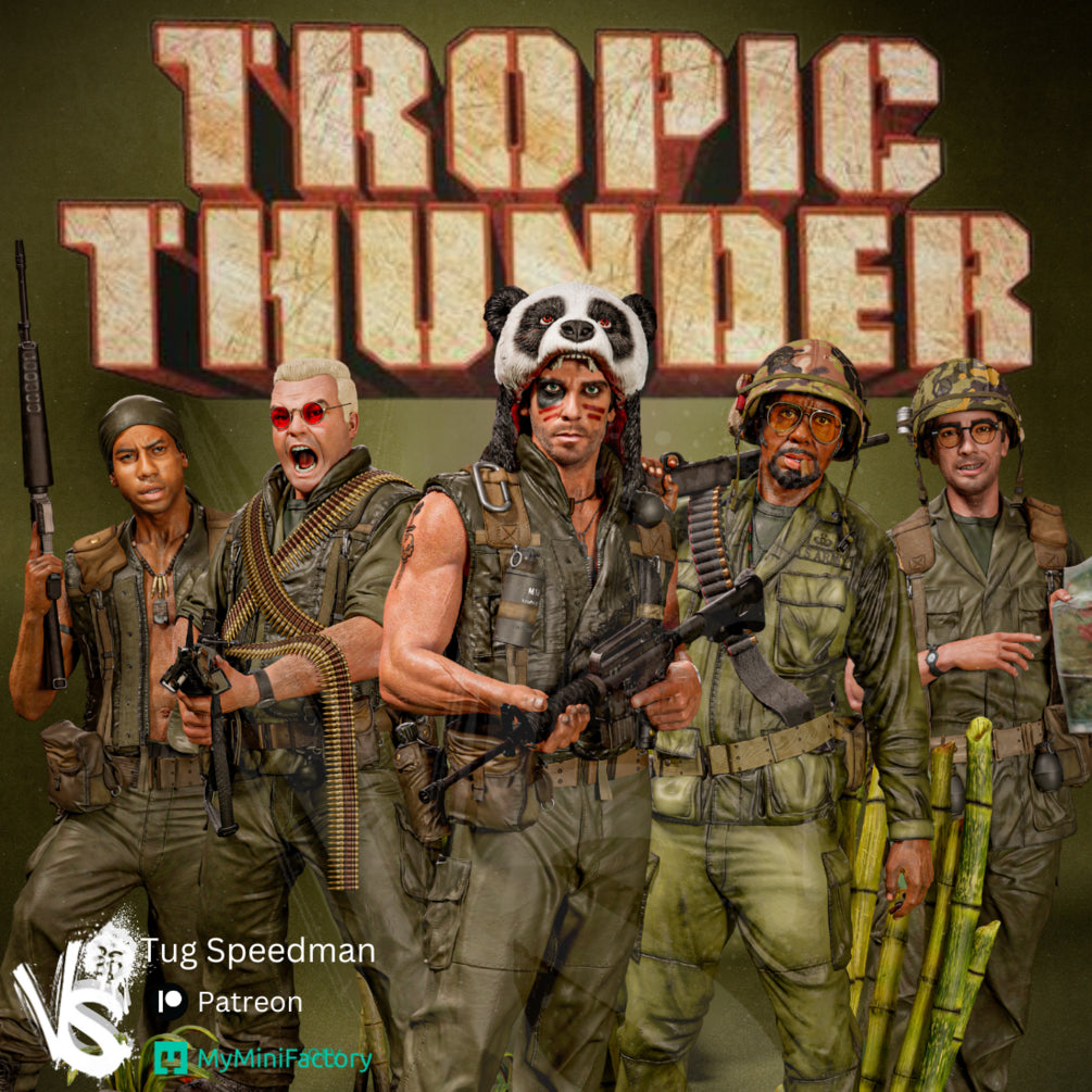 Tug Speedman (Tropic Thunder) - Unpainted and Unassembled 3D Print Kit