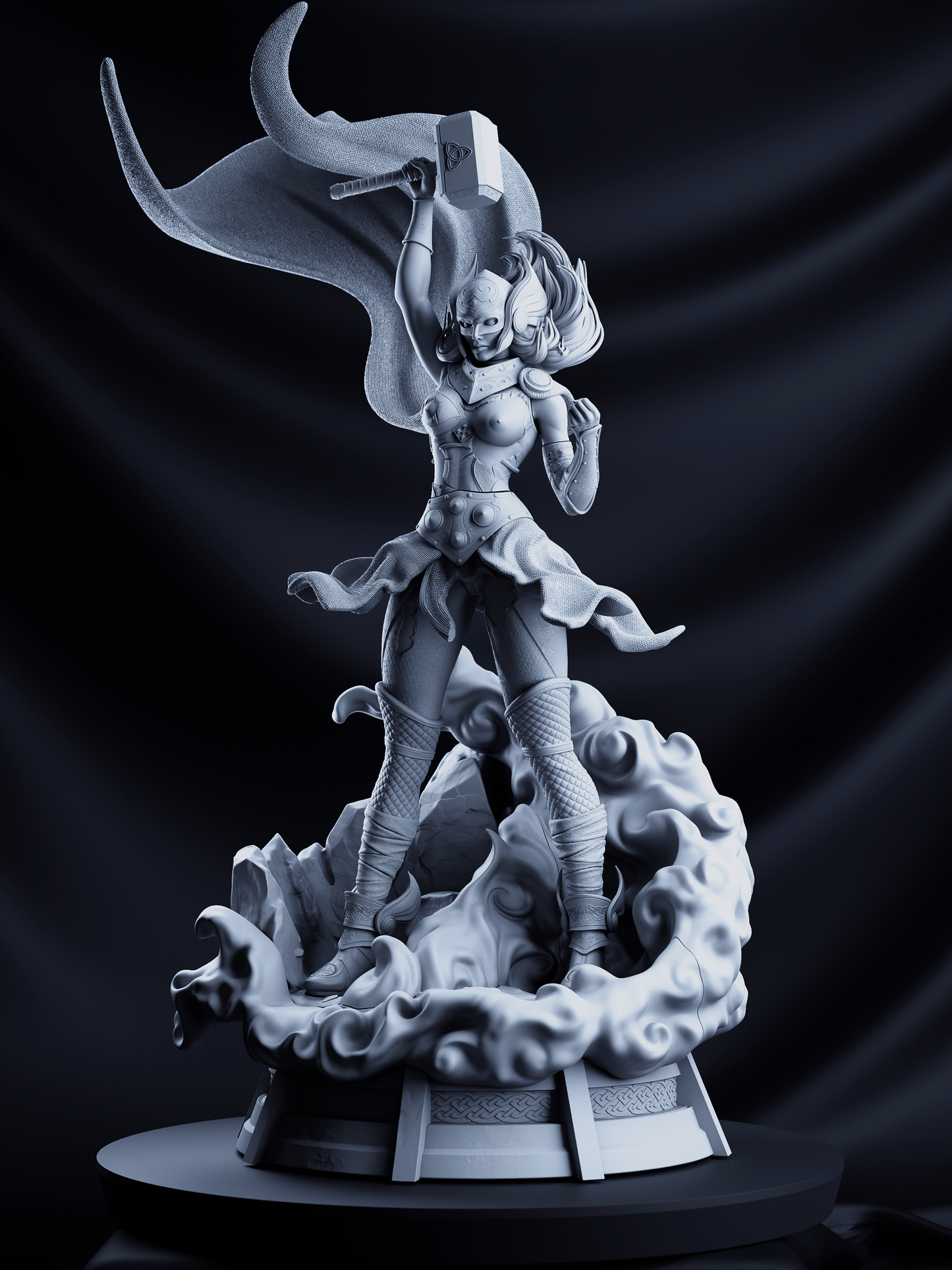 Jane Foster - Lady Thor - 3D Printed Statue Bust - 2 Heads